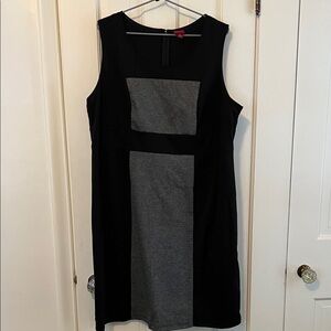 Merona Two-Tone houndstooth Black and Gray sleeveless Dress